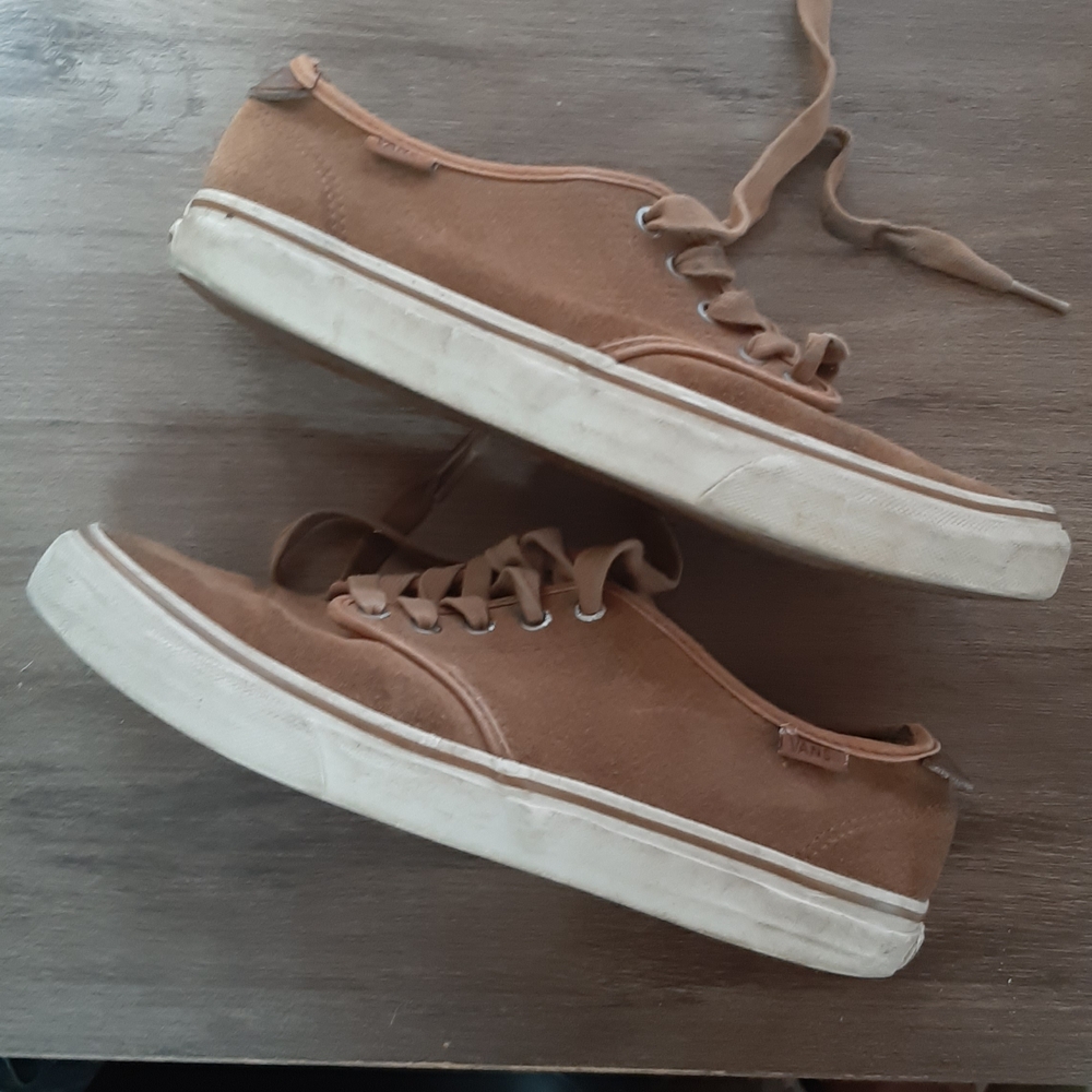 VANS Tan Sneakers. Size 10